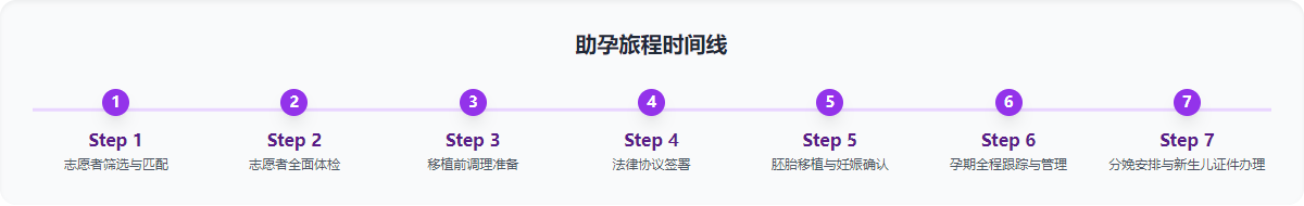 助孕旅程时间线